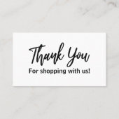 Verwendung von Instruktionskarten Visitenkarte (Rückseite)