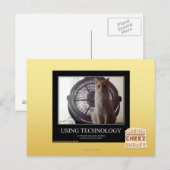 Verwendung von Technologie Postkarte (Vorne/Hinten)