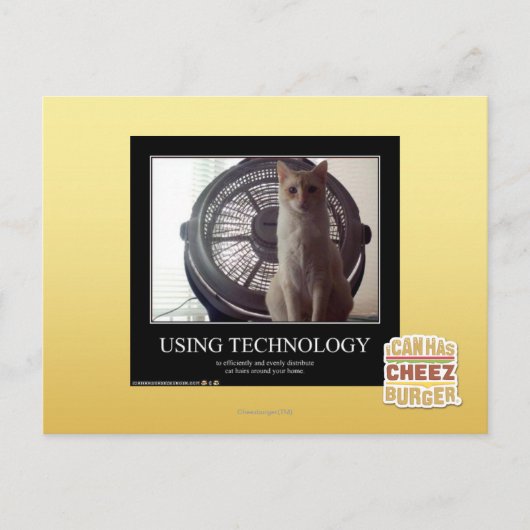 Verwendung von Technologie Postkarte (Vorderseite)