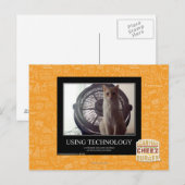Verwendung von Technologie Postkarte (Vorne/Hinten)