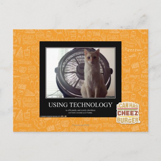 Verwendung von Technologie Postkarte (Vorderseite)