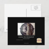 Verwendung von Technologie Postkarte (Vorne/Hinten)