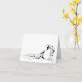 Verwerfen einer Alligator Line-Kunstkarte Karte (Gelbe Blume)