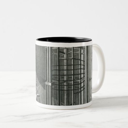 Verwerfende silk Faden, Illustration Encylopedia Zweifarbige Tasse (VorderseiteRechts)