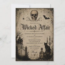 Verwerfliche Halloween-Party Vintage