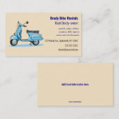 Verwertbare Fahrräder Vermietung Visitenkarte (Vorne/Hinten)