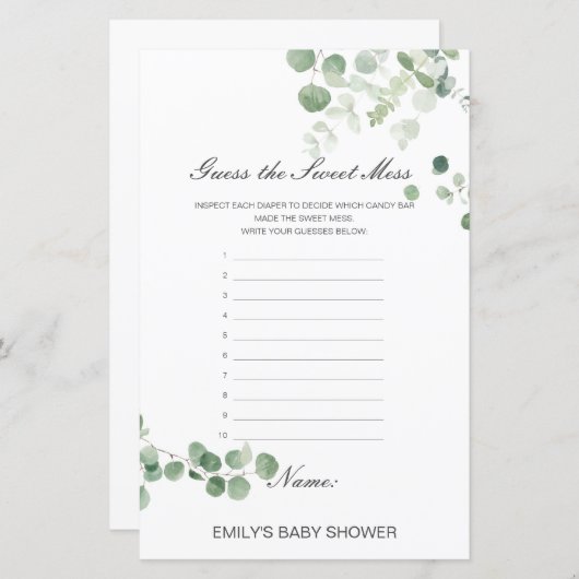 Verwertbare Ratschläge für das süße Durcheinander, (Vorne/Hinten)