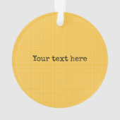 Verwertbares Gelb ein Wunder bei der Herstellung v Ornament (Rückseite)