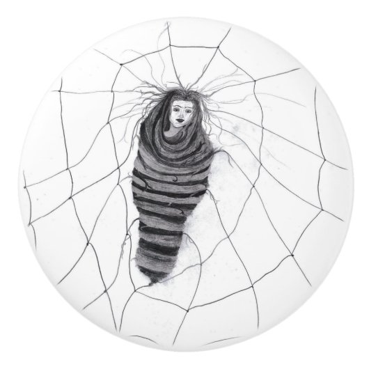 "verwickelt" keramikknauf (Vorderseite)