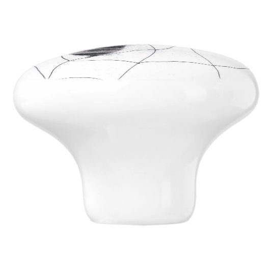 "verwickelt" keramikknauf (Seitenansicht)