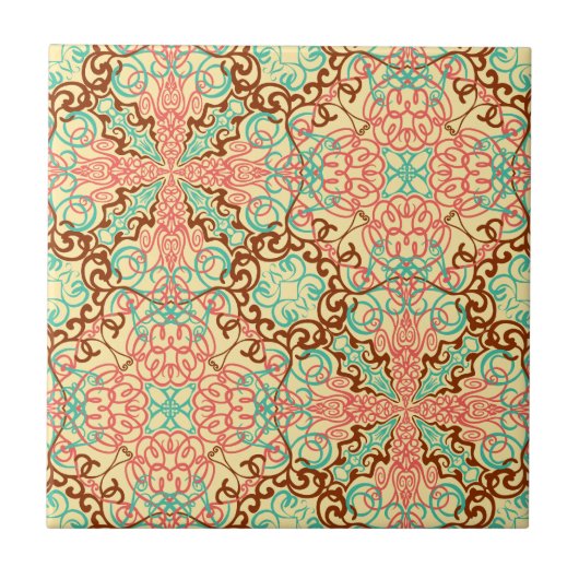 Verwickelte Arabeske, Fliese (Vorderseite)