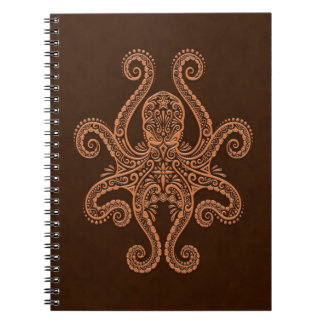 Verwickelte Brown-Krake Notizblock
