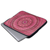 Verwickelte Hand gezeichneter roter und weißer Laptopschutzhülle (Vorne Knopf)