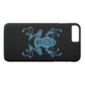 Verwickelter blauer Baum-Frosch Case-Mate iPhone Hülle (Rückseite (Horizontal))