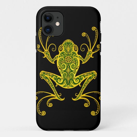 Verwickelter grüner und schwarzer Baum-Frosch Case-Mate iPhone Hülle (Rückseite)