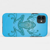 Verwickelter hellblauer Baum-Frosch Case-Mate iPhone Hülle (Rückseite (Horizontal))