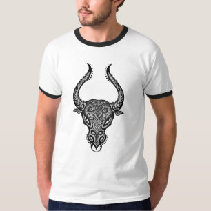 Verwickelter Stammes- Stier T-Shirt