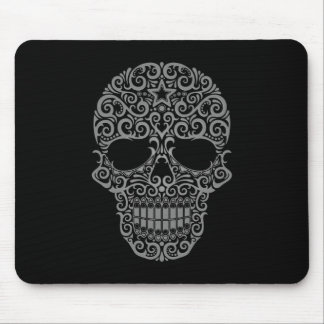 Verwickelter Zuckerschädel - Dunkelheit Mousepad