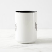 Verwickeltes Feder-Gekritzel Tasse (Zentrum)