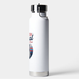 Verwilberte 250 und freie Waschbär-patriotische Ve Trinkflasche