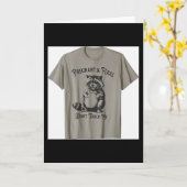 Verwildert und schwanger Fass mich nicht an Lustig Karte (Gelbe Blume)