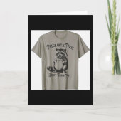 Verwildert und schwanger, fasse mich nicht lustige karte (Vorderseite)