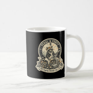 Verwilderte vierzig Waschbär lustige 40. Geburtsta Kaffeetasse