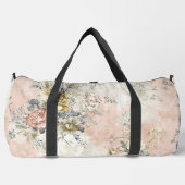 Verwilderter Rosengarten Blumenmuster Duffle Bag (Vorderseite)