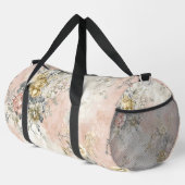 Verwilderter Rosengarten Blumenmuster Duffle Bag (Rechte Ecke)