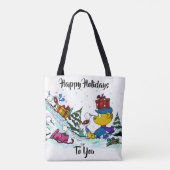 Verwildertes Weihnachtsfest Tasche (Rückseite)