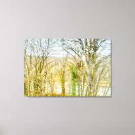 verwinkelte Waldlandschaft mit Fluss Leinwanddruck