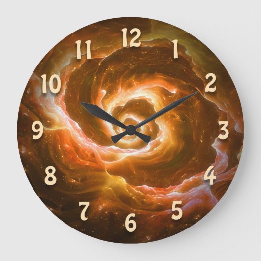 Verwirbeln von Alien Blob mit glatter Wirkung Große Wanduhr (Vorderseite)