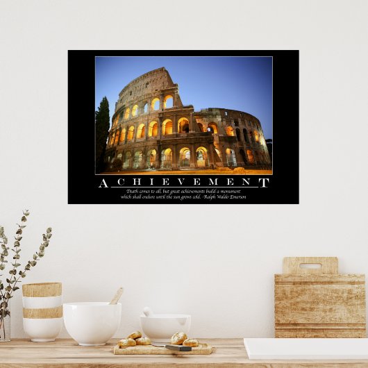 Verwirklichung - Motivierend Poster (Küche)