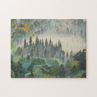 Verwirren Sie den Wald an der Dämmerung Puzzle