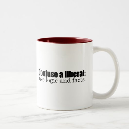 Verwirren Sie einen Liberalen Zweifarbige Tasse (Rechts)