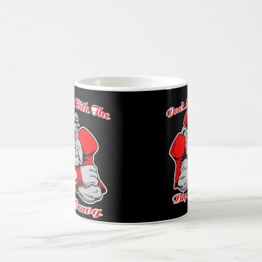 Verwirren Sie nicht großes Hundeschwarzes Kaffeetasse (Mittel)