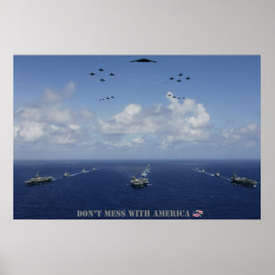 VERWIRREN Sie NICHT MIT AMERIKA-Plakat Poster