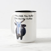 Verwirren Sie nicht mit dieser Färsen-lustigen Zweifarbige Tasse (Vorderseite Links)