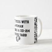 "Verwirren Sie nicht mit einer Frau, die hat ein Kaffeetasse (VorderseiteRechts)