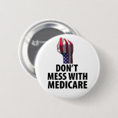 Verwirren Sie nicht mit Medicare Button (Vorne & Hinten)