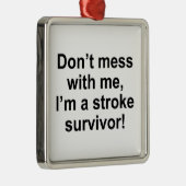 Verwirren Sie nicht mit mir, ich sind ein Silbernes Ornament (Rechts)