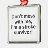 Verwirren Sie nicht mit mir, ich sind ein Silbernes Ornament (Links)