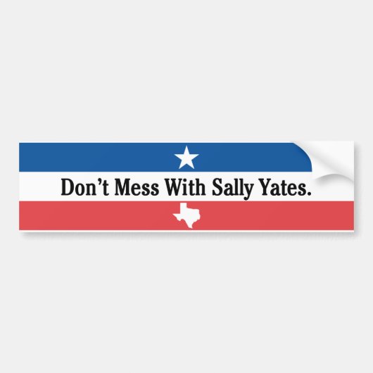 Verwirren Sie nicht mit Sally Yates Autoaufkleber (Vorne)