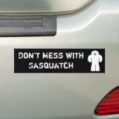 Verwirren Sie nicht mit Sasquatch Autoaufkleber (Auf Auto)