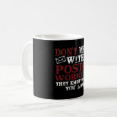 Verwirren Sie nicht Postangestellter Kaffeetasse (Vorderseite Links)