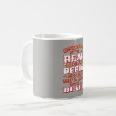 Verwirren Sie nie mit einem Bären oder einem Bart Kaffeetasse (Vorderseite Links)