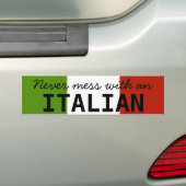 Verwirren Sie nie mit einem italienischen Autoaufkleber (Auf Auto)