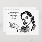 Verwirren Sie sie mit Bull Postcard Postkarte (Vorne/Hinten)
