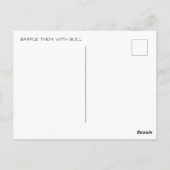 Verwirren Sie sie mit Bull Postcard Postkarte (Rückseite)