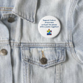 verwirren Sie Stück, Stützautismus Awarenessand Button (Beispiel)